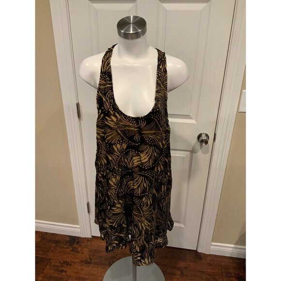Michael Kors Brown Python Print Mini Sleeveless Tank Dress, Size ML - Picture 1 of 9